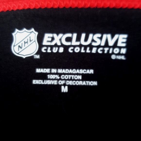 NHL EXCLUSIVE CLUB COLLECTION ♡ DETROIT RED WINGS Black|Red|White L|S Top M - Picture 14 of 14
